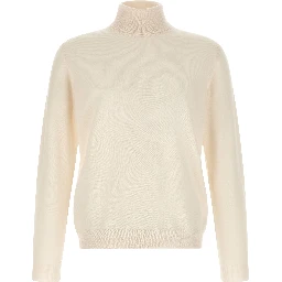 White Virgin Wool Cardigan