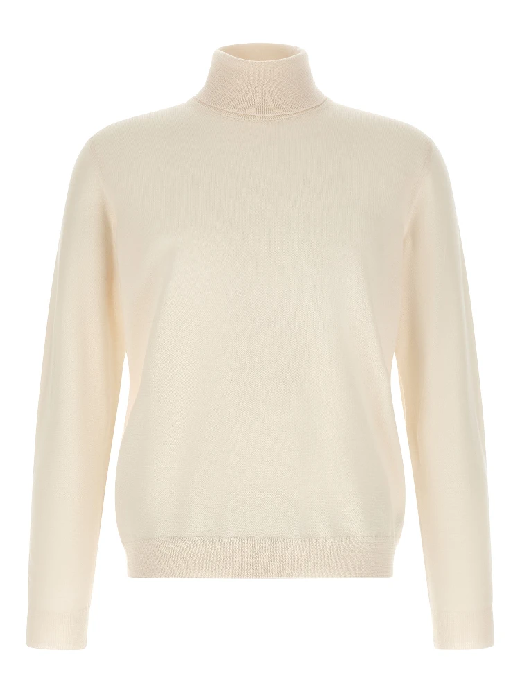 White Virgin Wool Cardigan