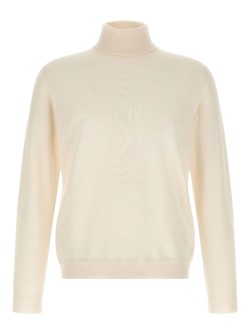 White Virgin Wool Cardigan