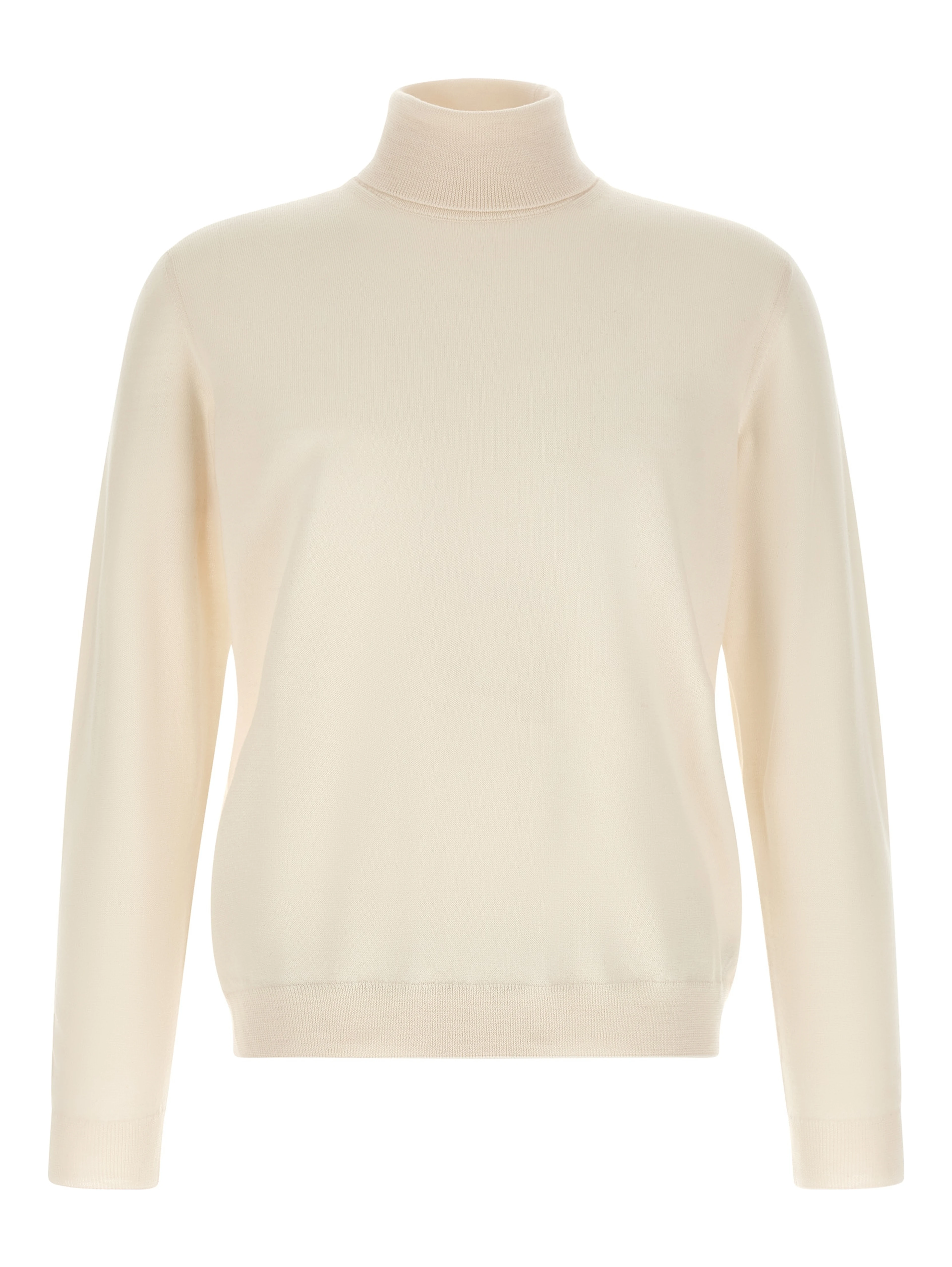 White Virgin Wool Cardigan