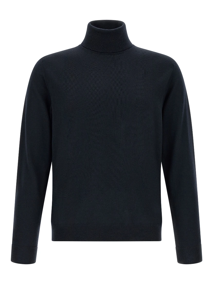 Blue Virgin Wool Cardigan