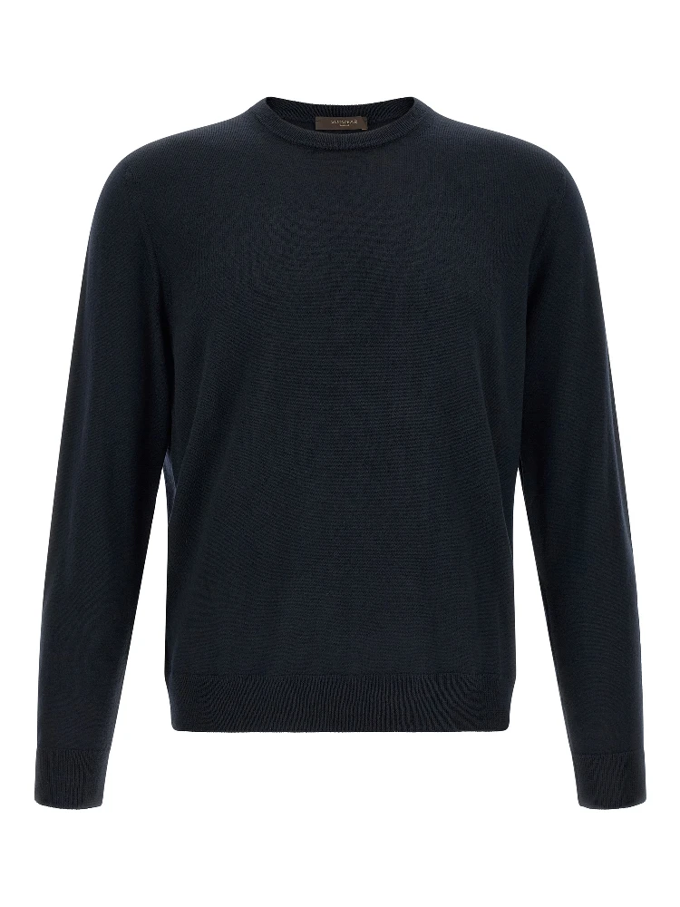 Blue Virgin Wool Cardigan
