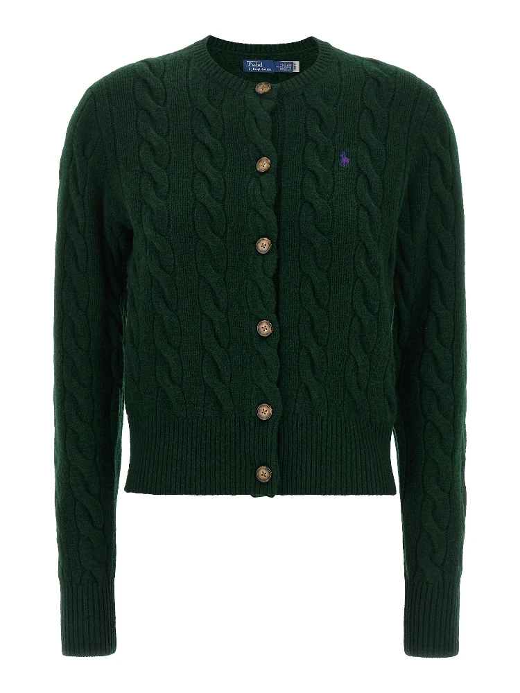 Bicolor Wool Cardigan