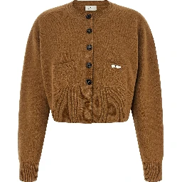 Brown Wool Cardigan