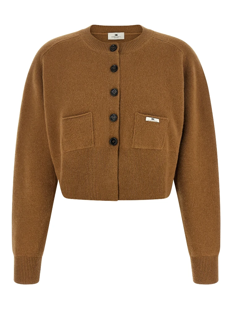 Brown Wool Cardigan