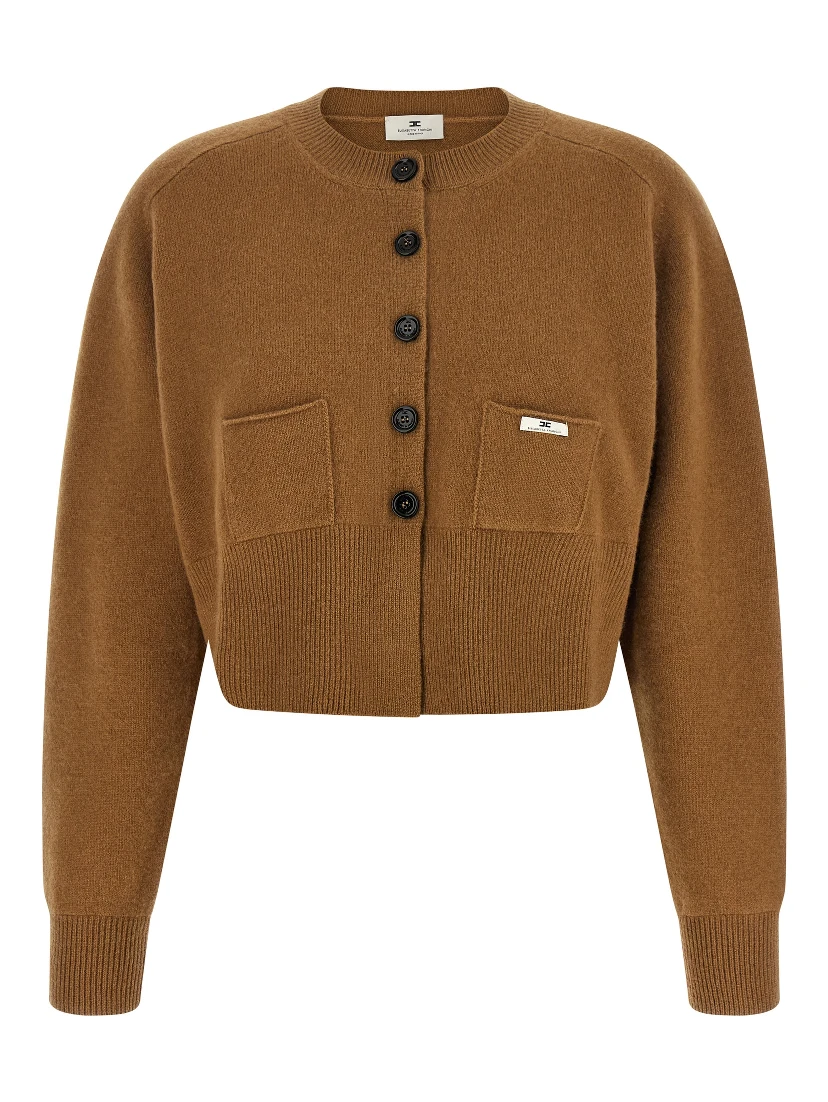 Brown Wool Cardigan