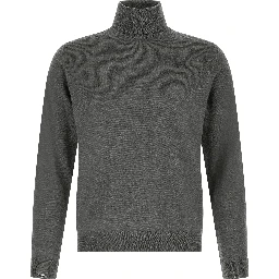 Gray Virgin Wool Cardigan