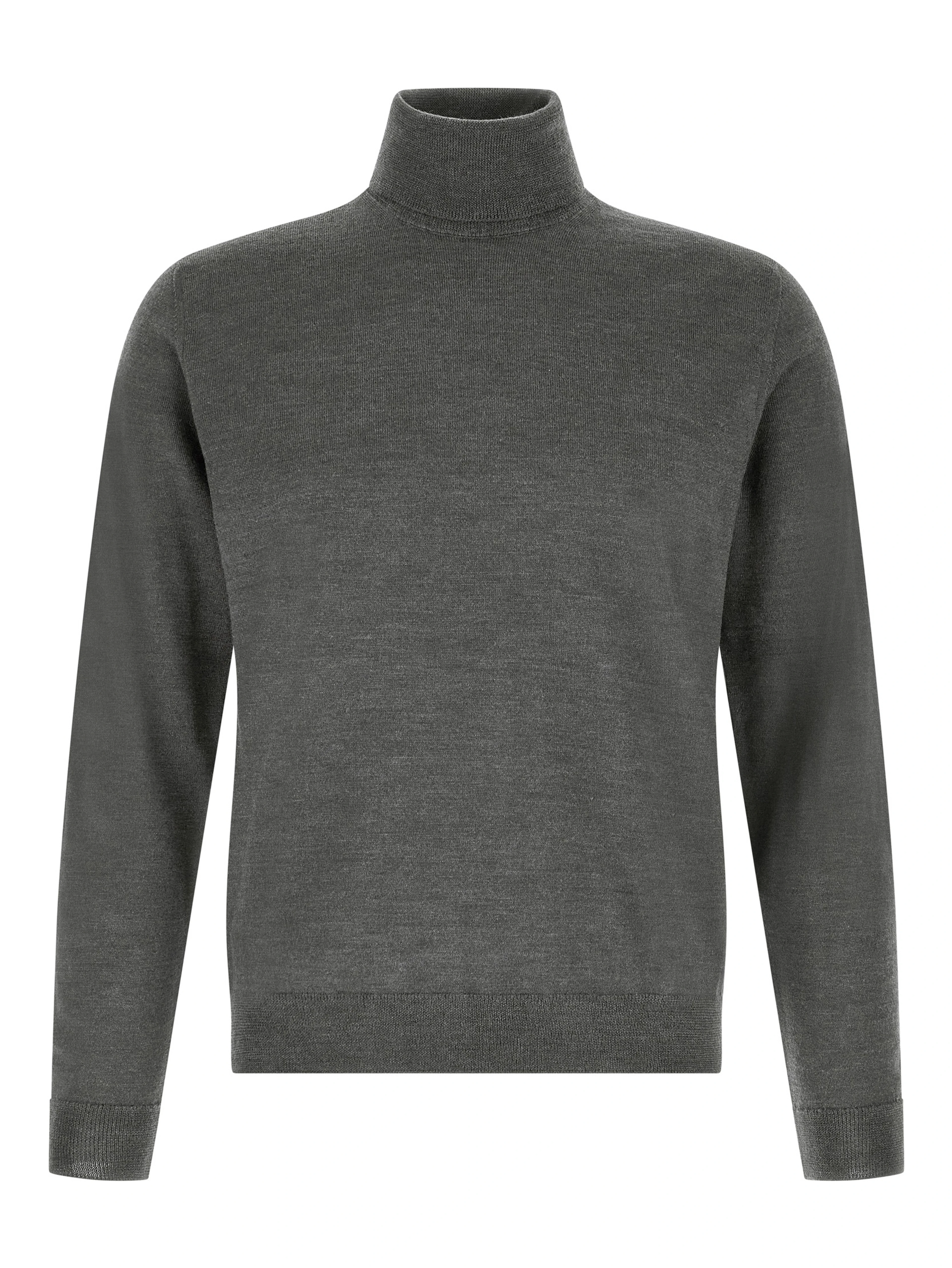 Gray Virgin Wool Cardigan