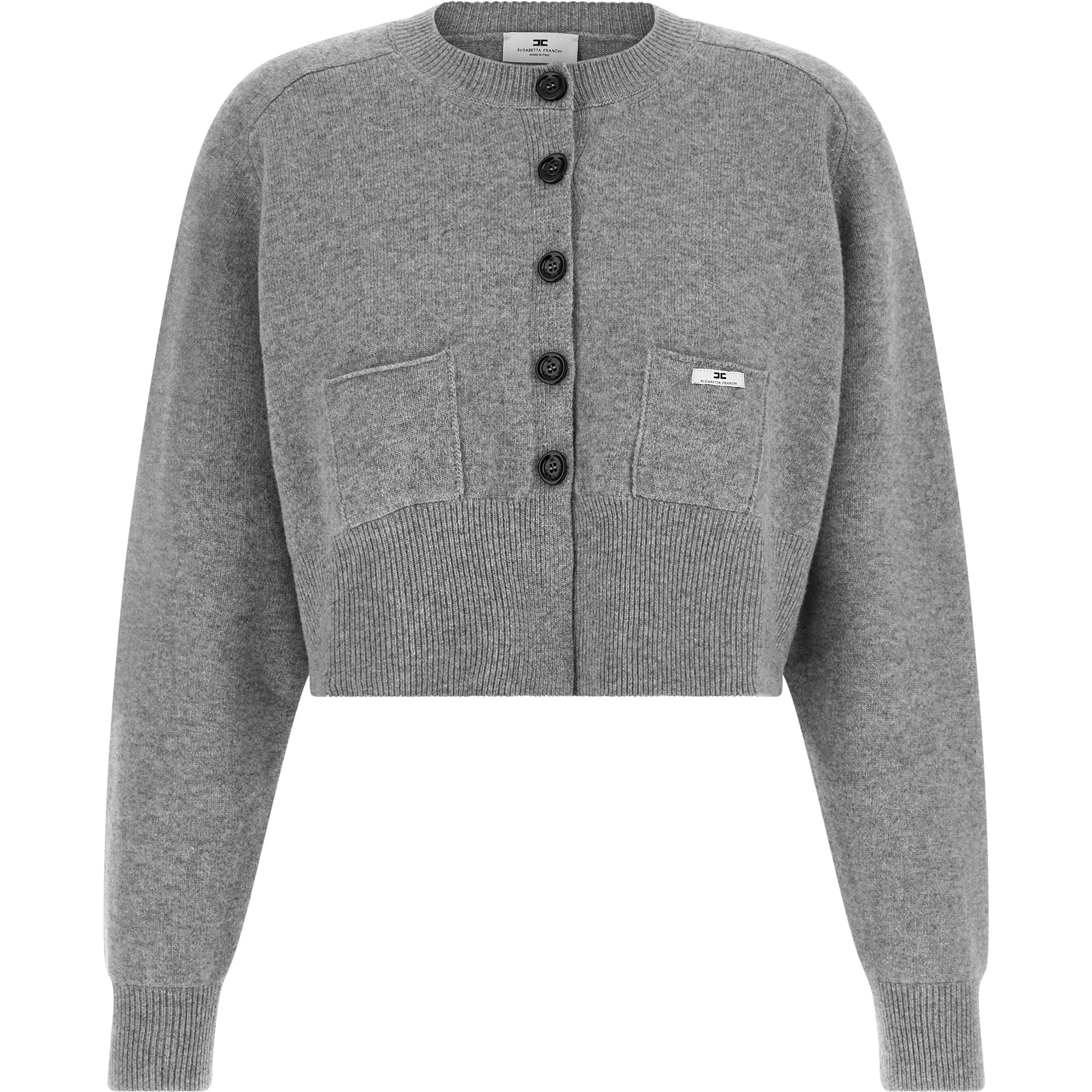Gray Wool Cardigan