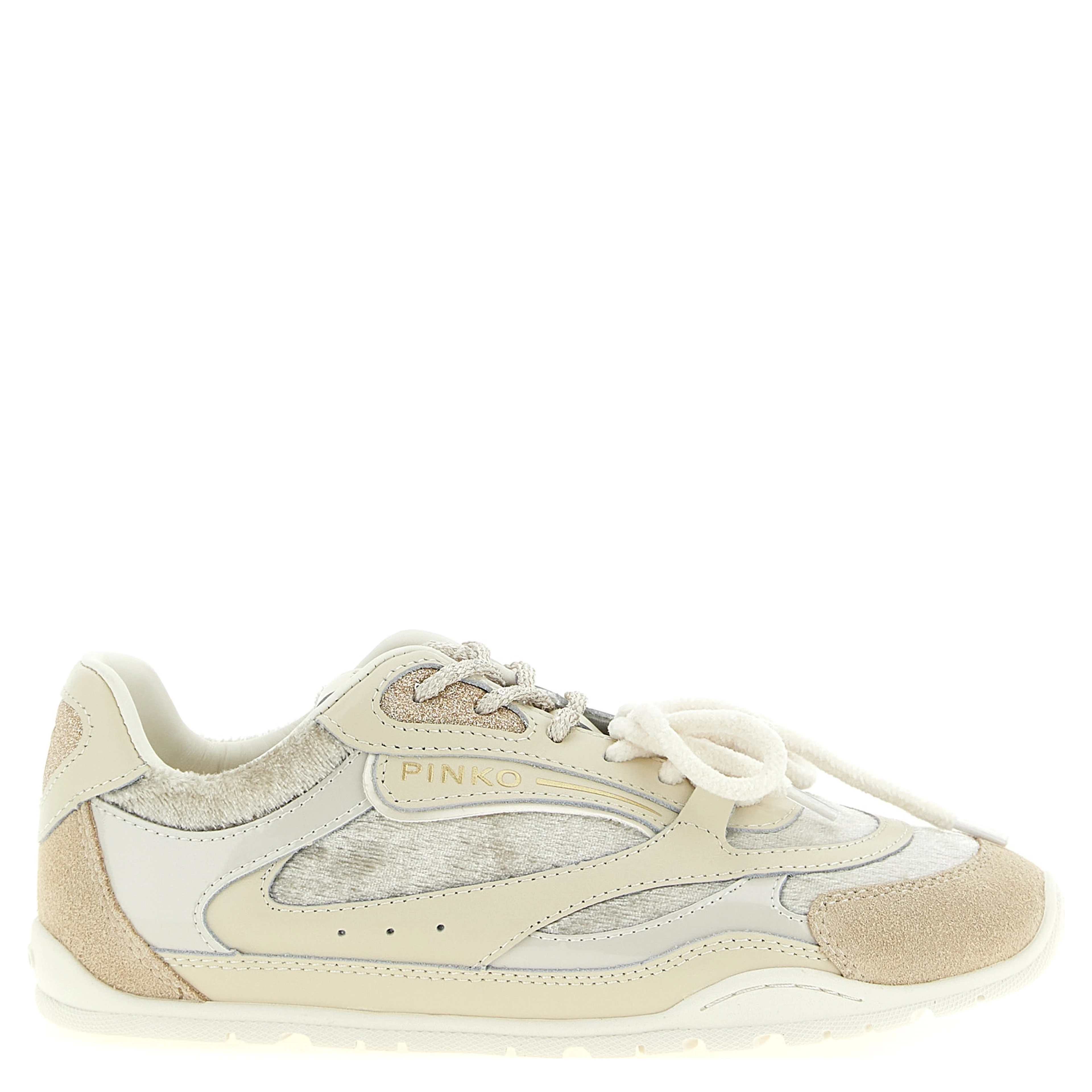 White Leather Low Top Sneakers