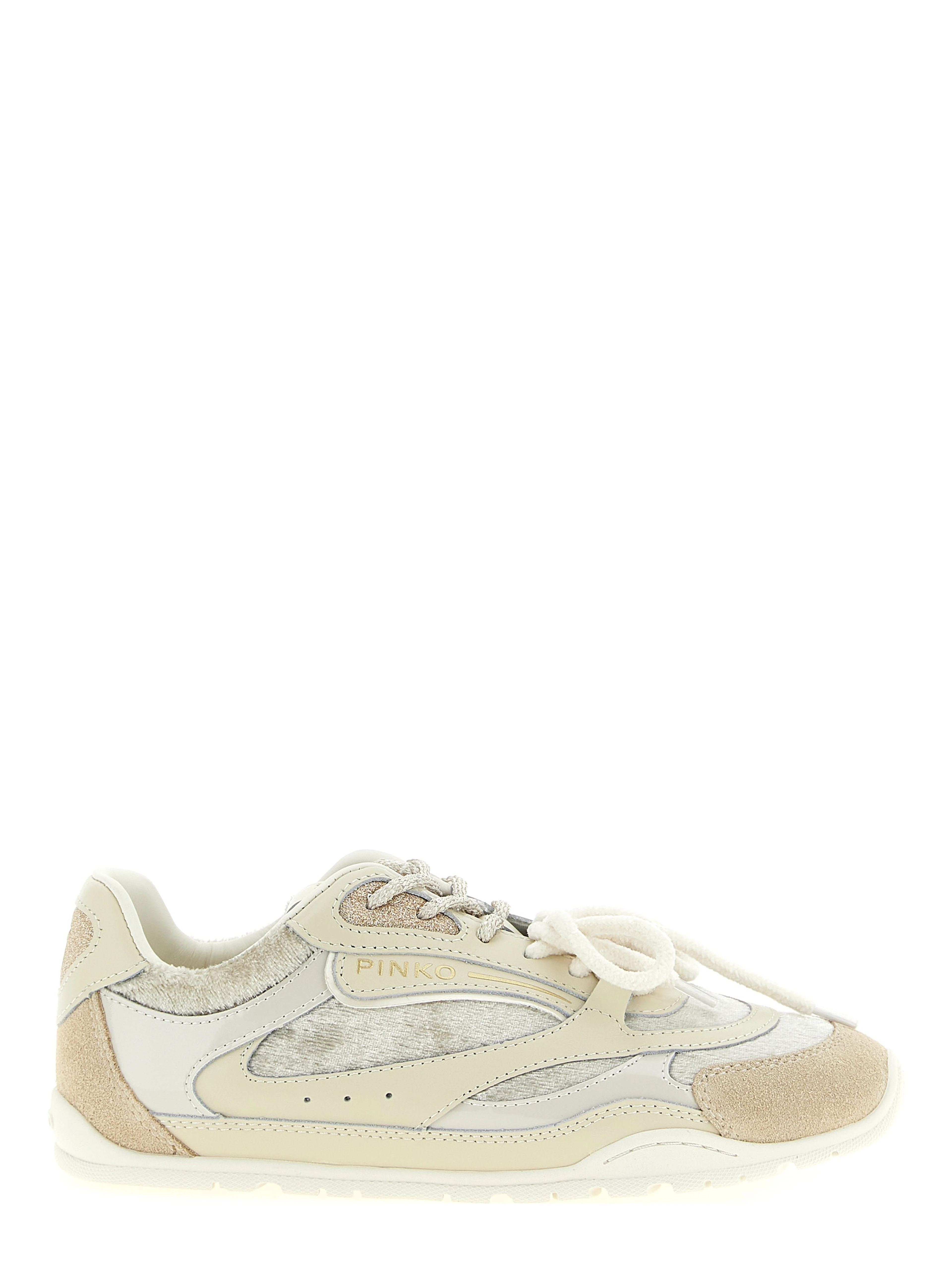 White Leather Low Top Sneakers
