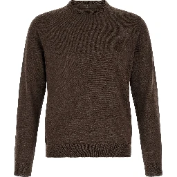 Brown Virgin Wool Cardigan