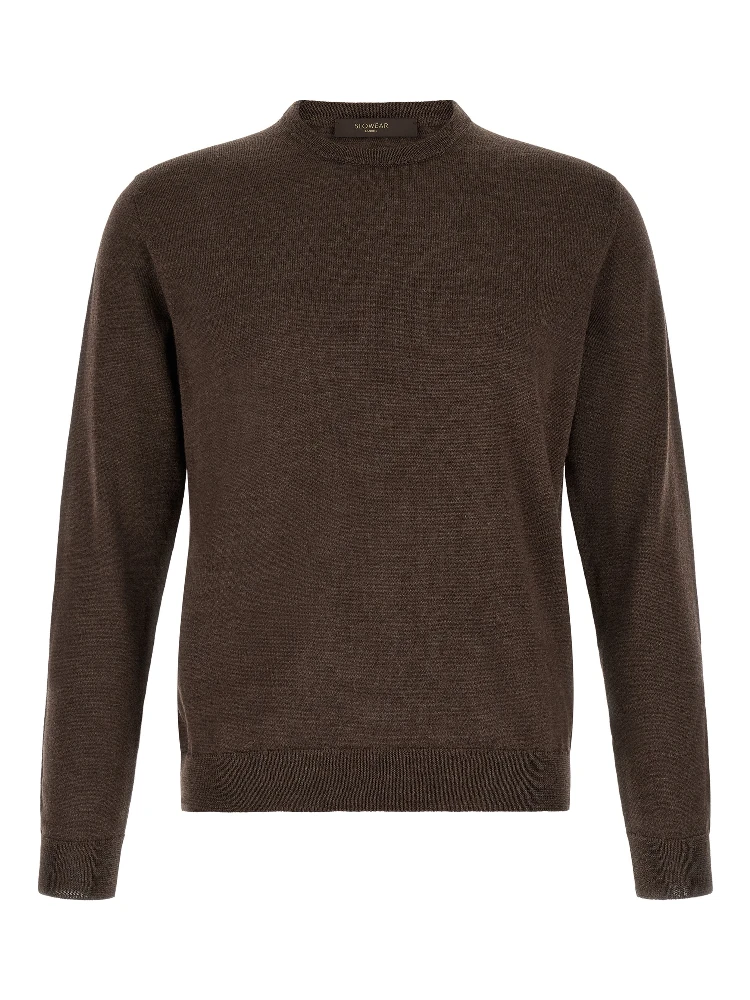 Brown Virgin Wool Cardigan