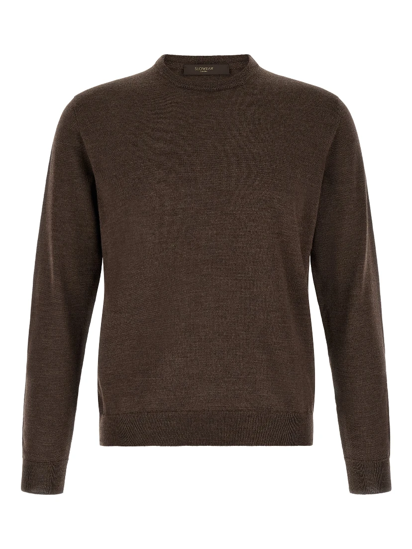 Brown Virgin Wool Cardigan