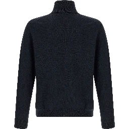 Blue Virgin Wool Cardigan