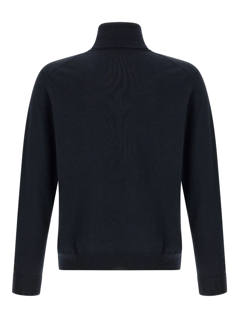 Blue Virgin Wool Cardigan