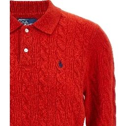 Multicolor Wool Polo Shirt