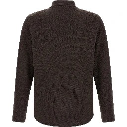 Brown Virgin Wool Cardigan