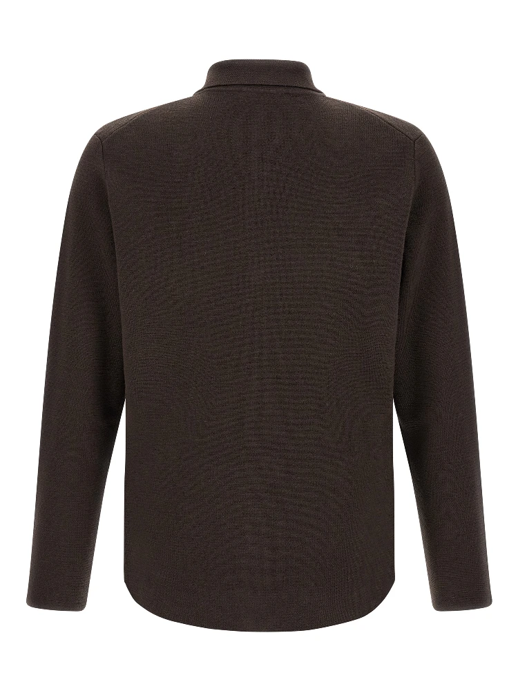 Brown Virgin Wool Cardigan alternative