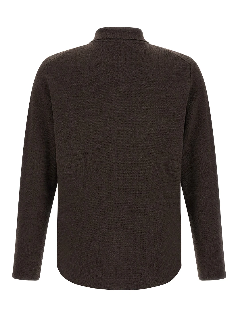 Brown Virgin Wool Cardigan