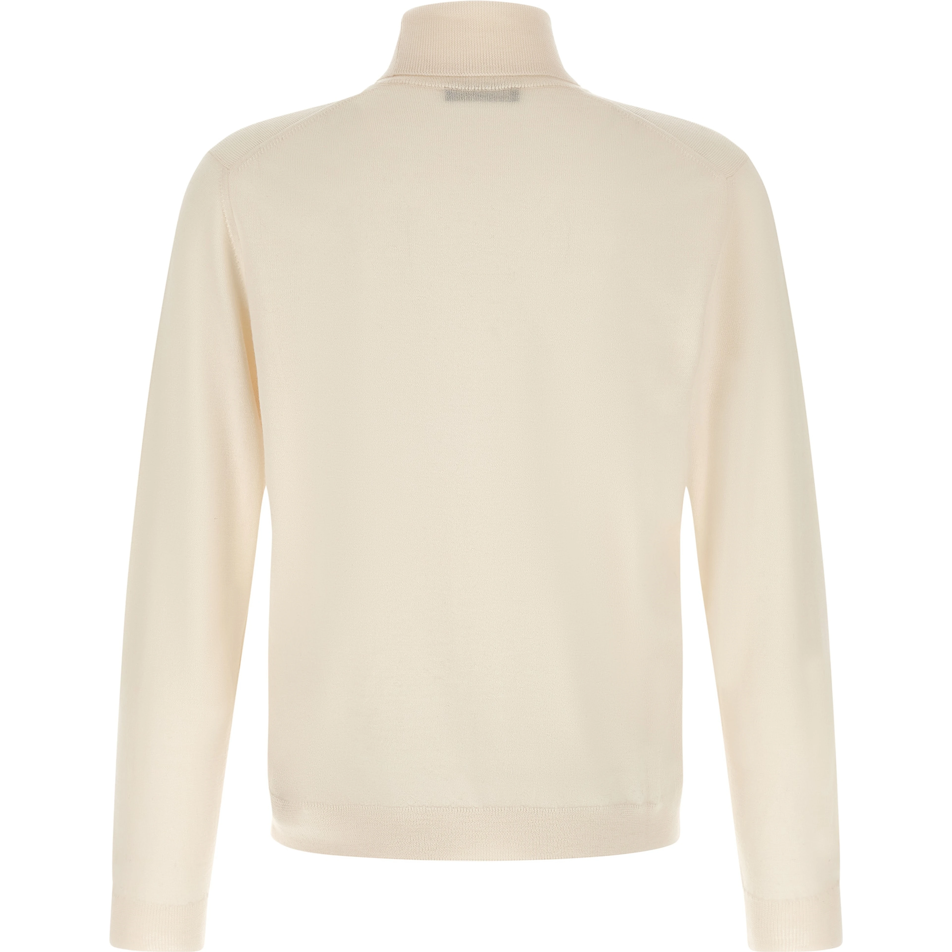 White Virgin Wool Cardigan