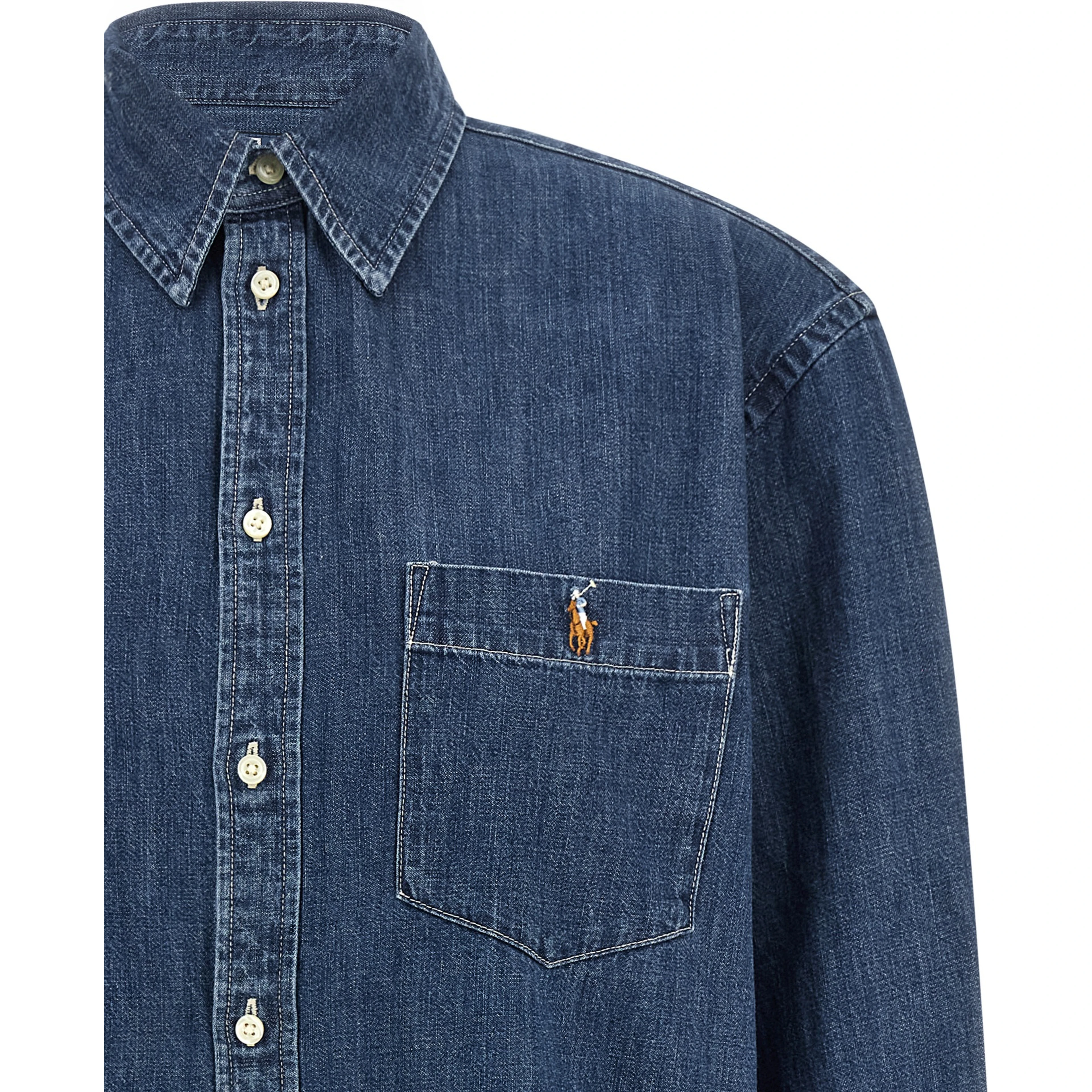 Blue Cotton Blouse