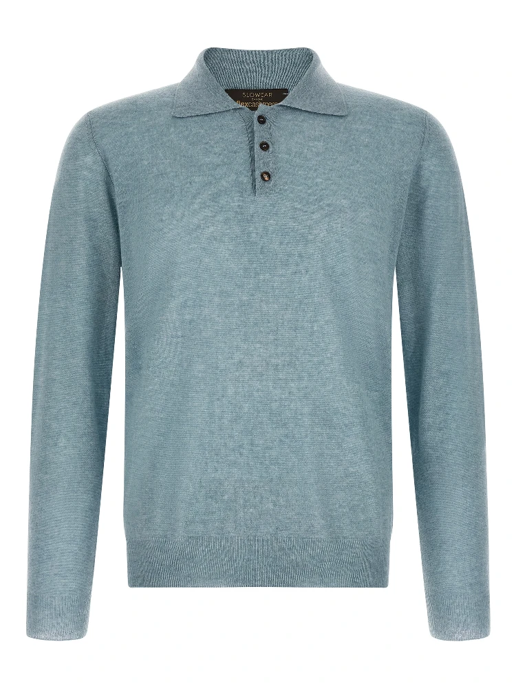 Blue Cashmere Cardigan