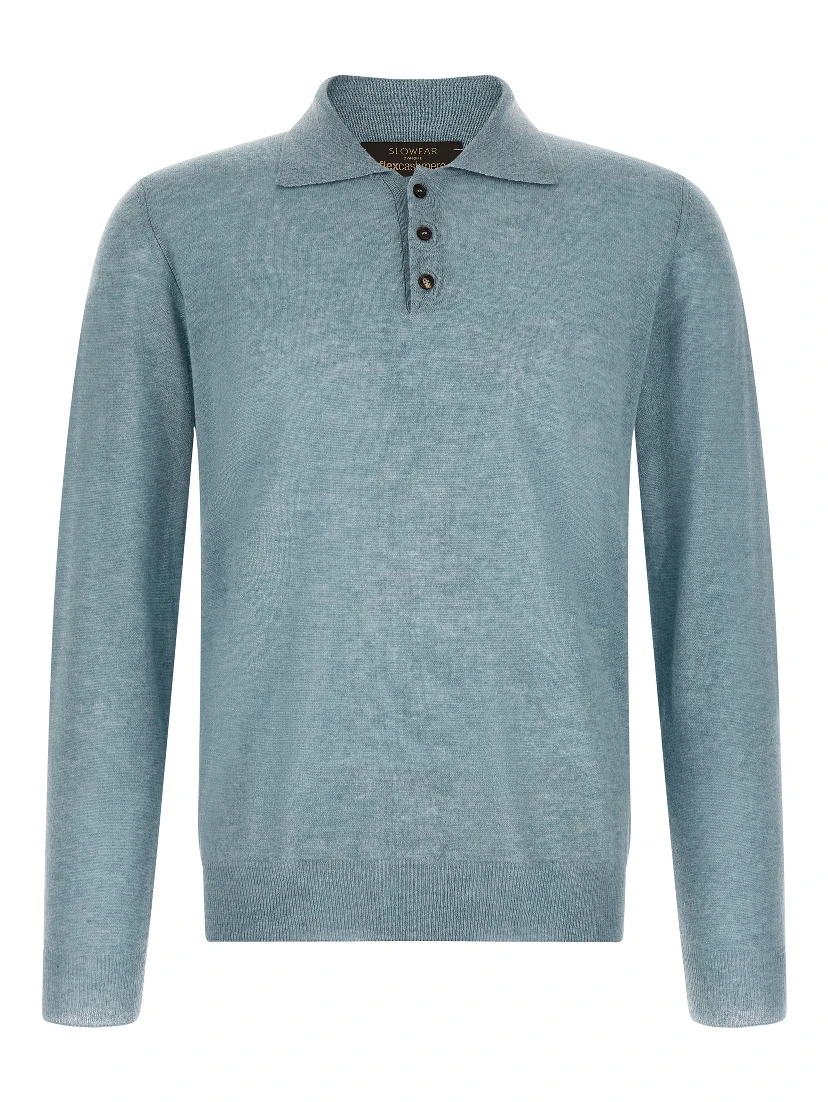 Blue Cashmere Cardigan