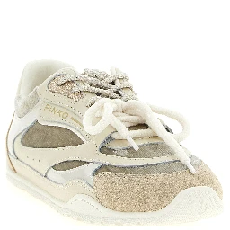 White Leather Low Top Sneakers