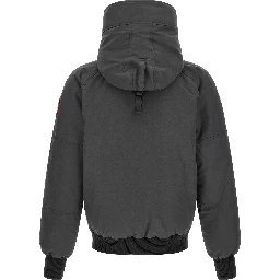 Gray Polyester Bomber