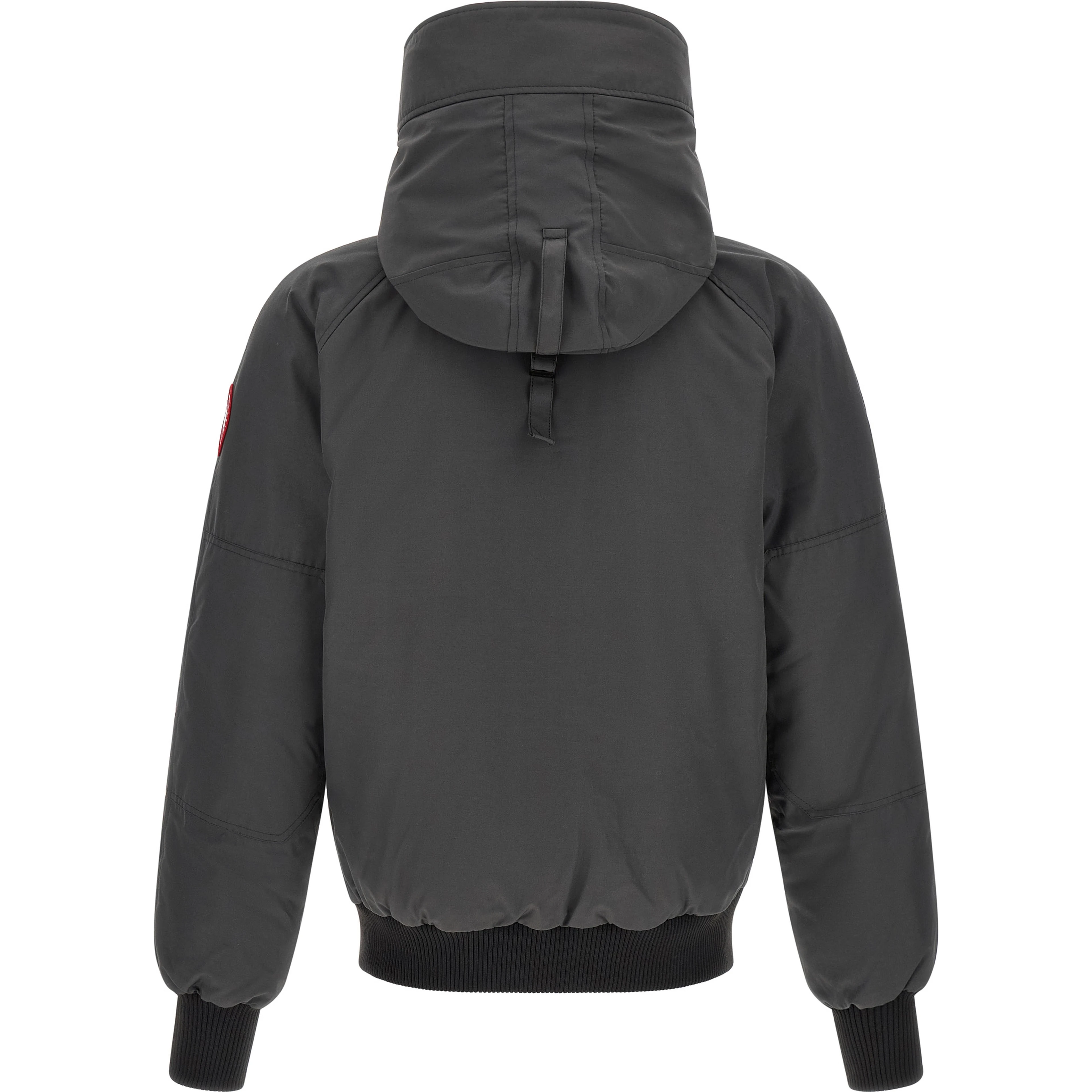 Gray Polyester Bomber