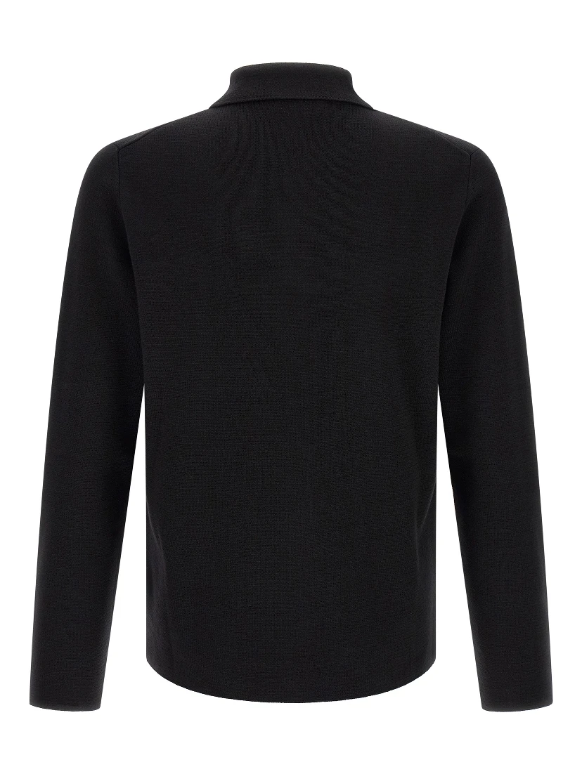 Black Virgin Wool Cardigan