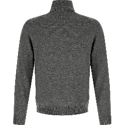 Gray Virgin Wool Cardigan