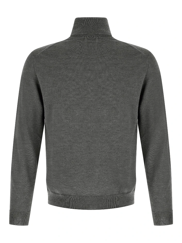 Gray Virgin Wool Cardigan alternative