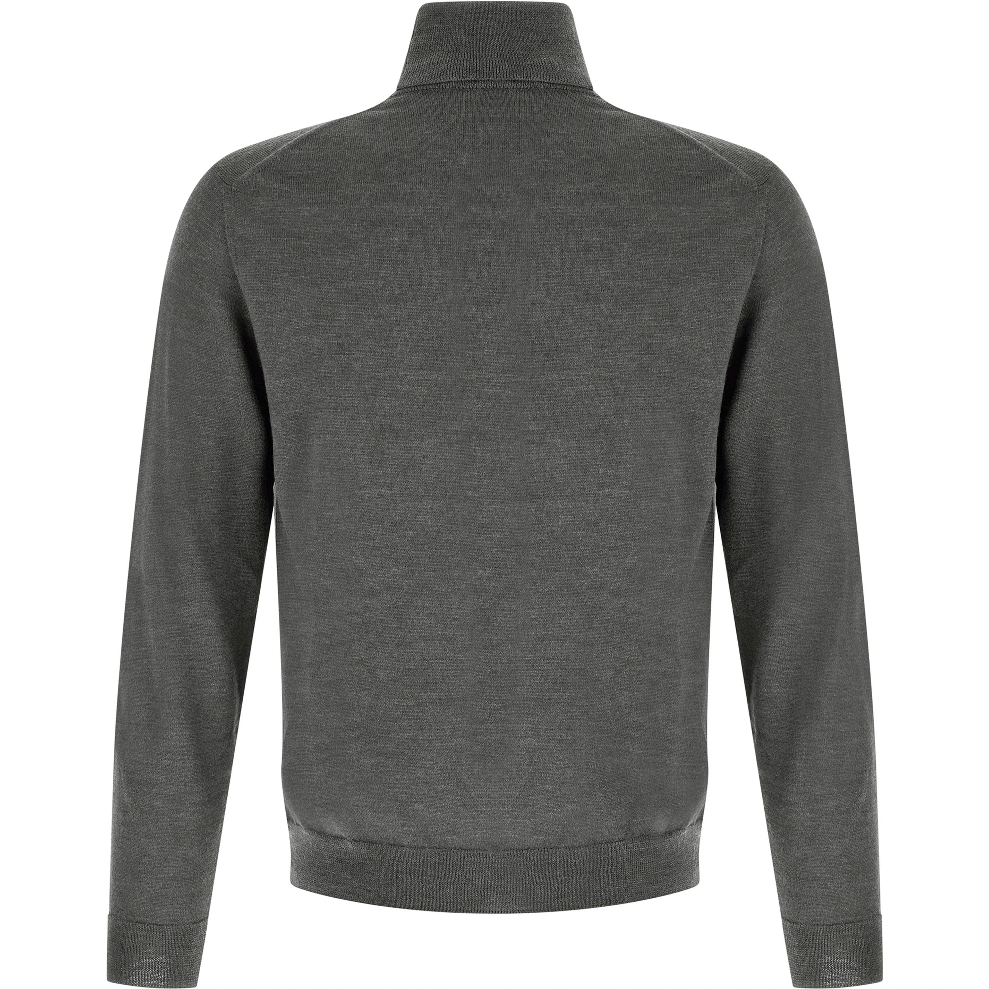 Gray Virgin Wool Cardigan