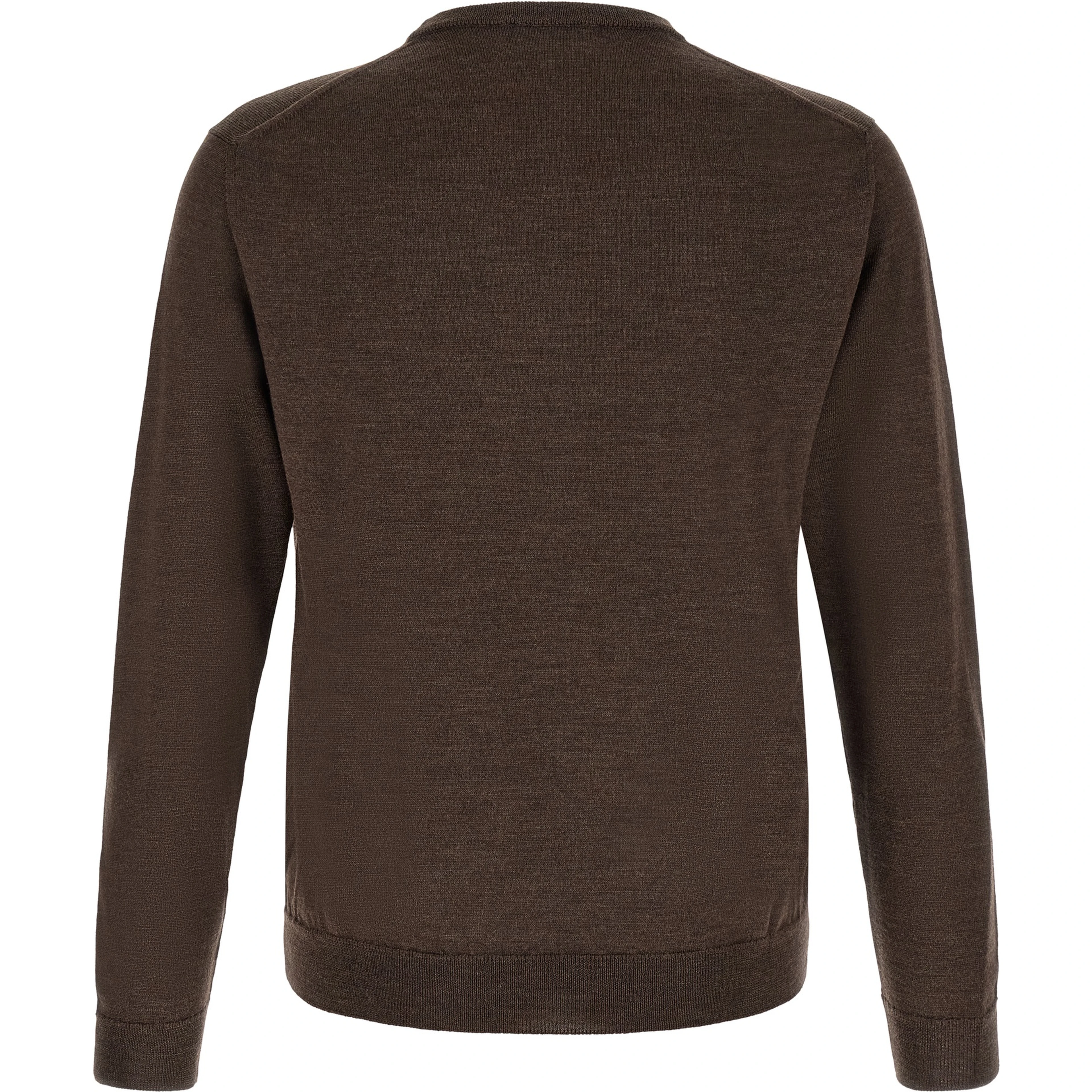 Brown Virgin Wool Cardigan