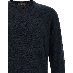 Blue Virgin Wool Cardigan