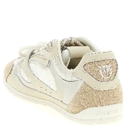 White Leather Low Top Sneakers