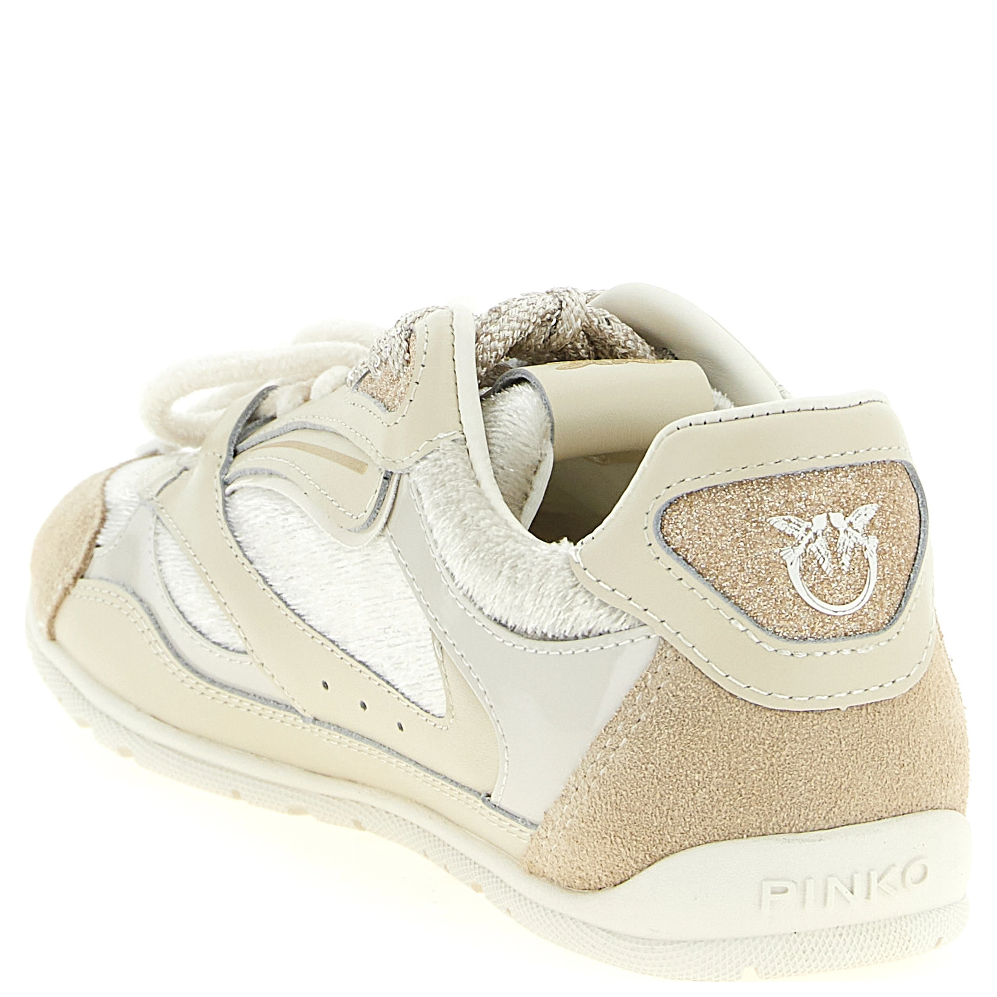 White Leather Low Top Sneakers