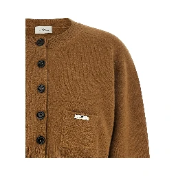 Brown Wool Cardigan