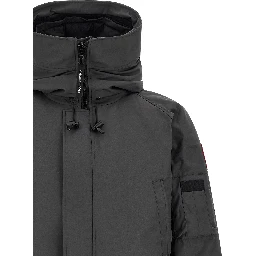 Gray Polyester Bomber