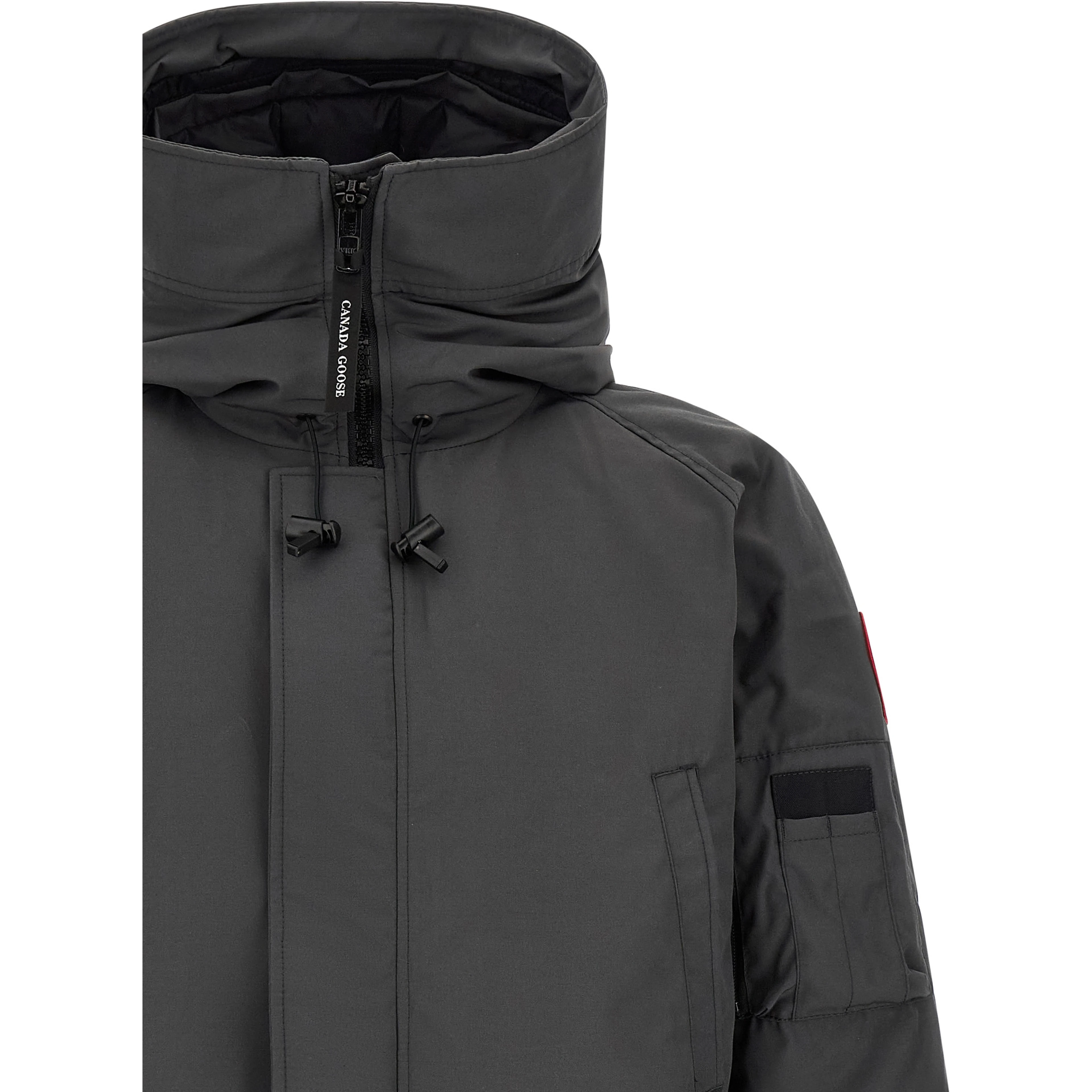Gray Polyester Bomber