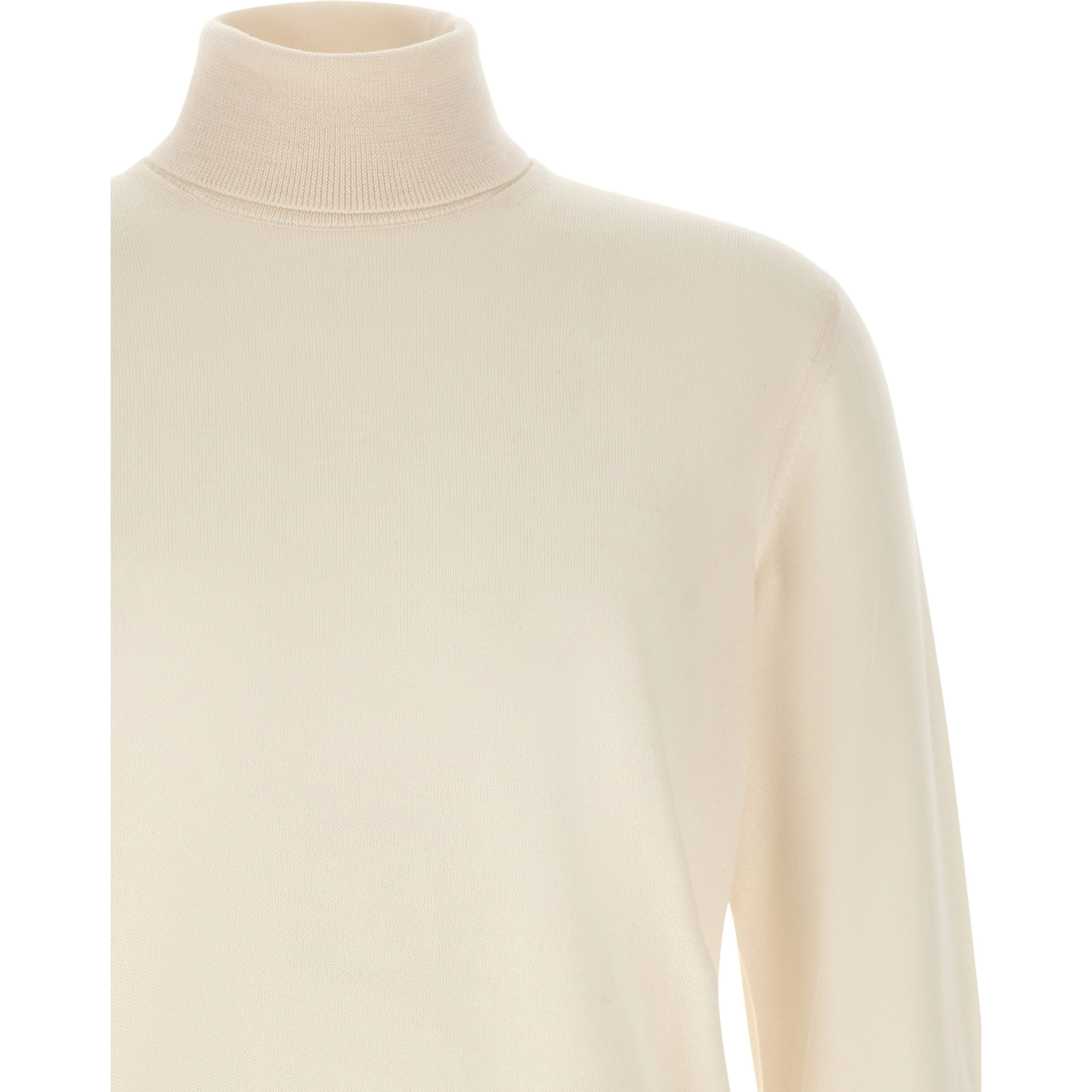 White Virgin Wool Cardigan