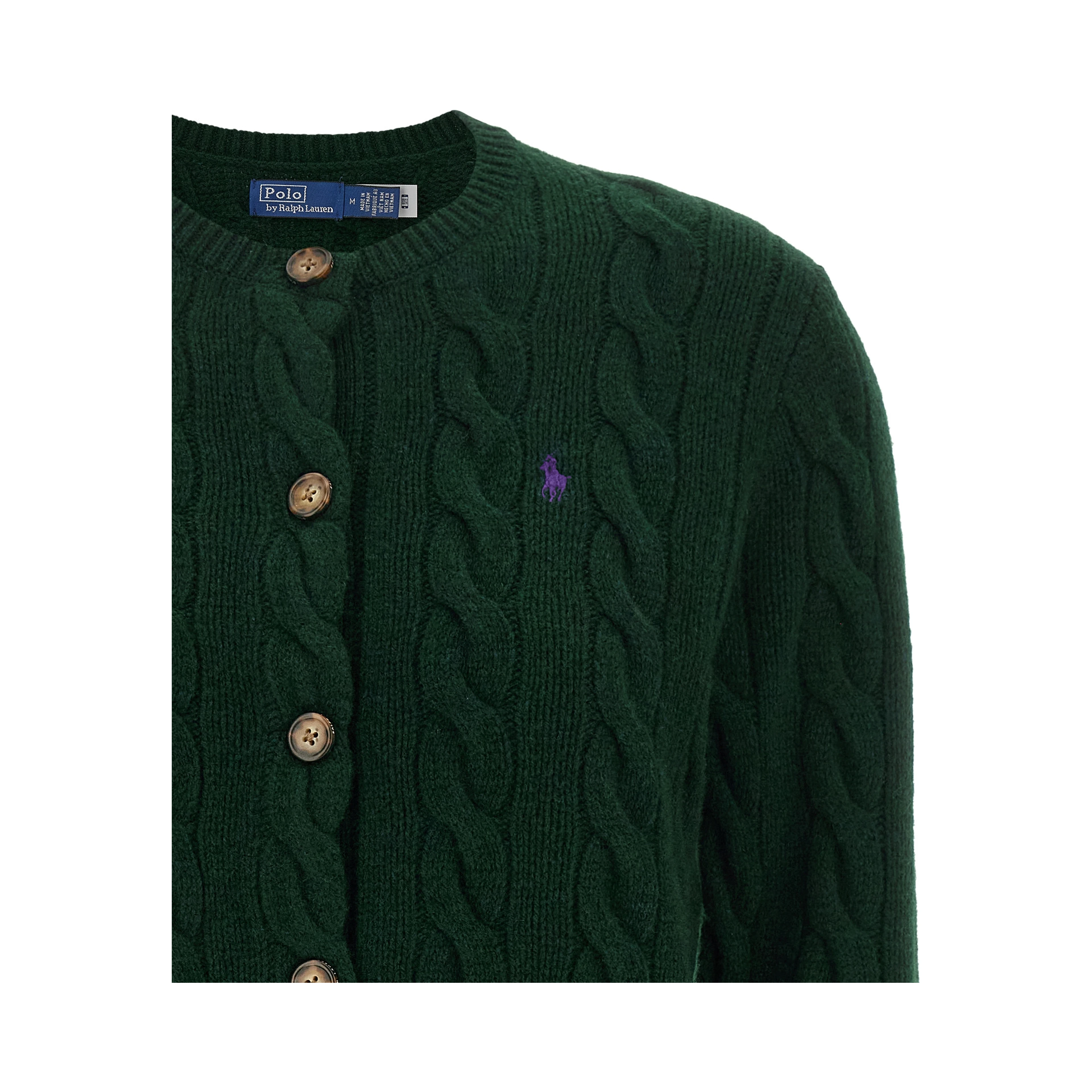 Bicolor Wool Cardigan