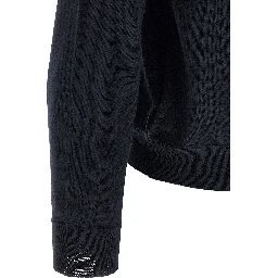 Blue Virgin Wool Cardigan