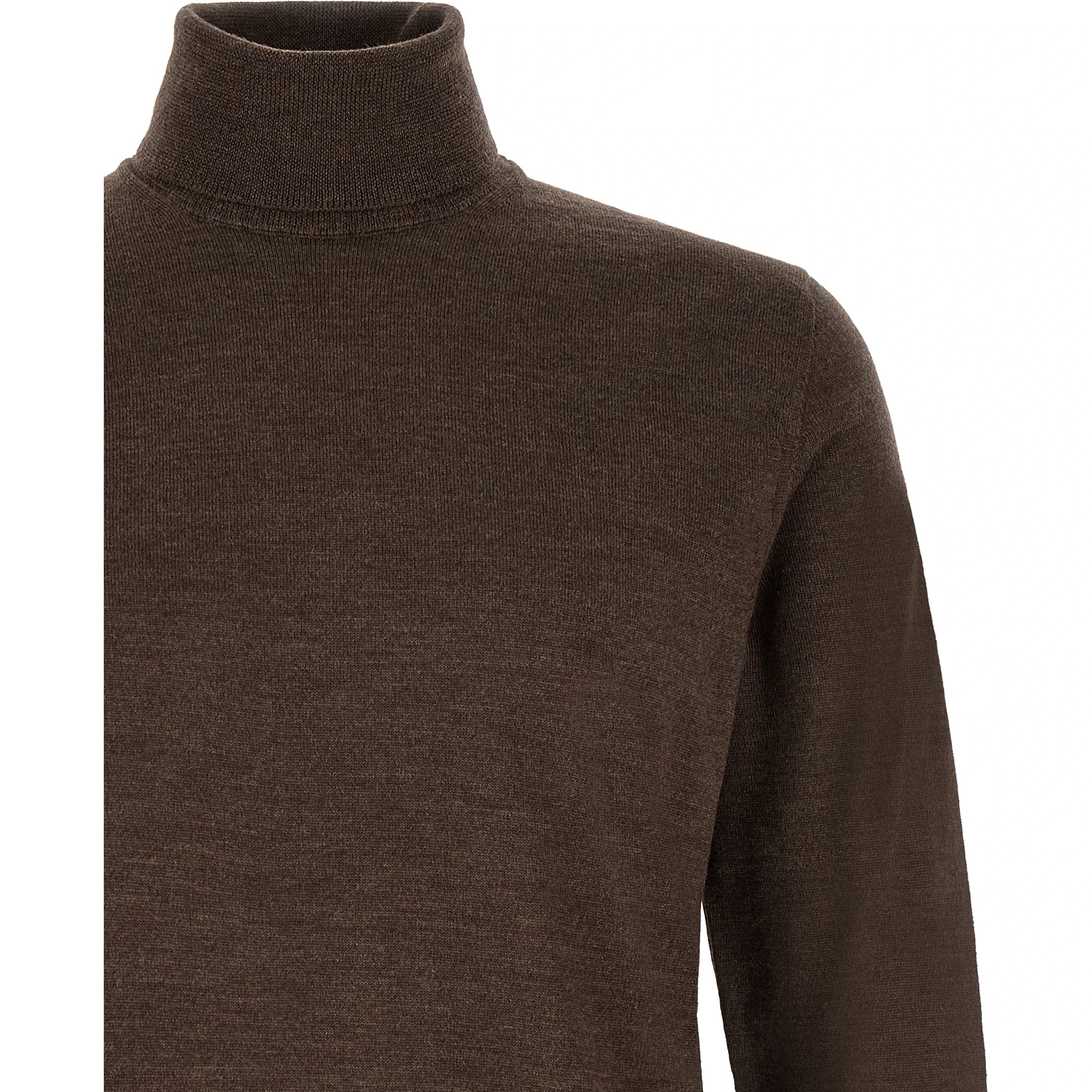 Brown Virgin Wool Cardigan