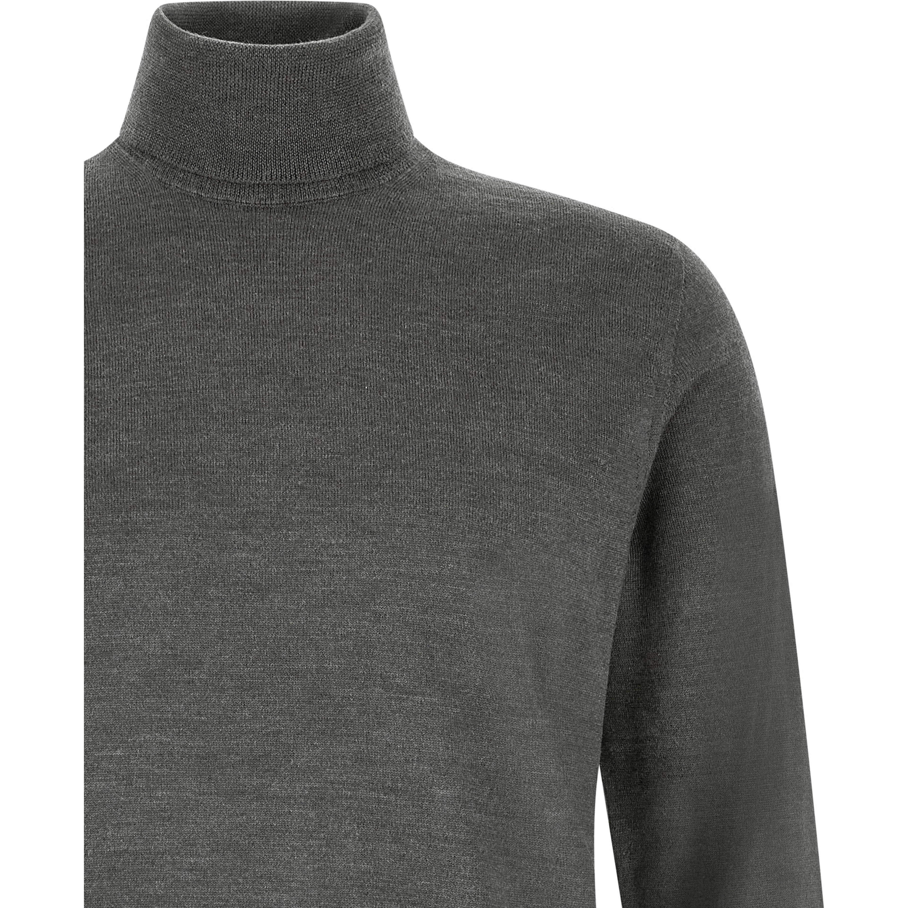 Gray Virgin Wool Cardigan