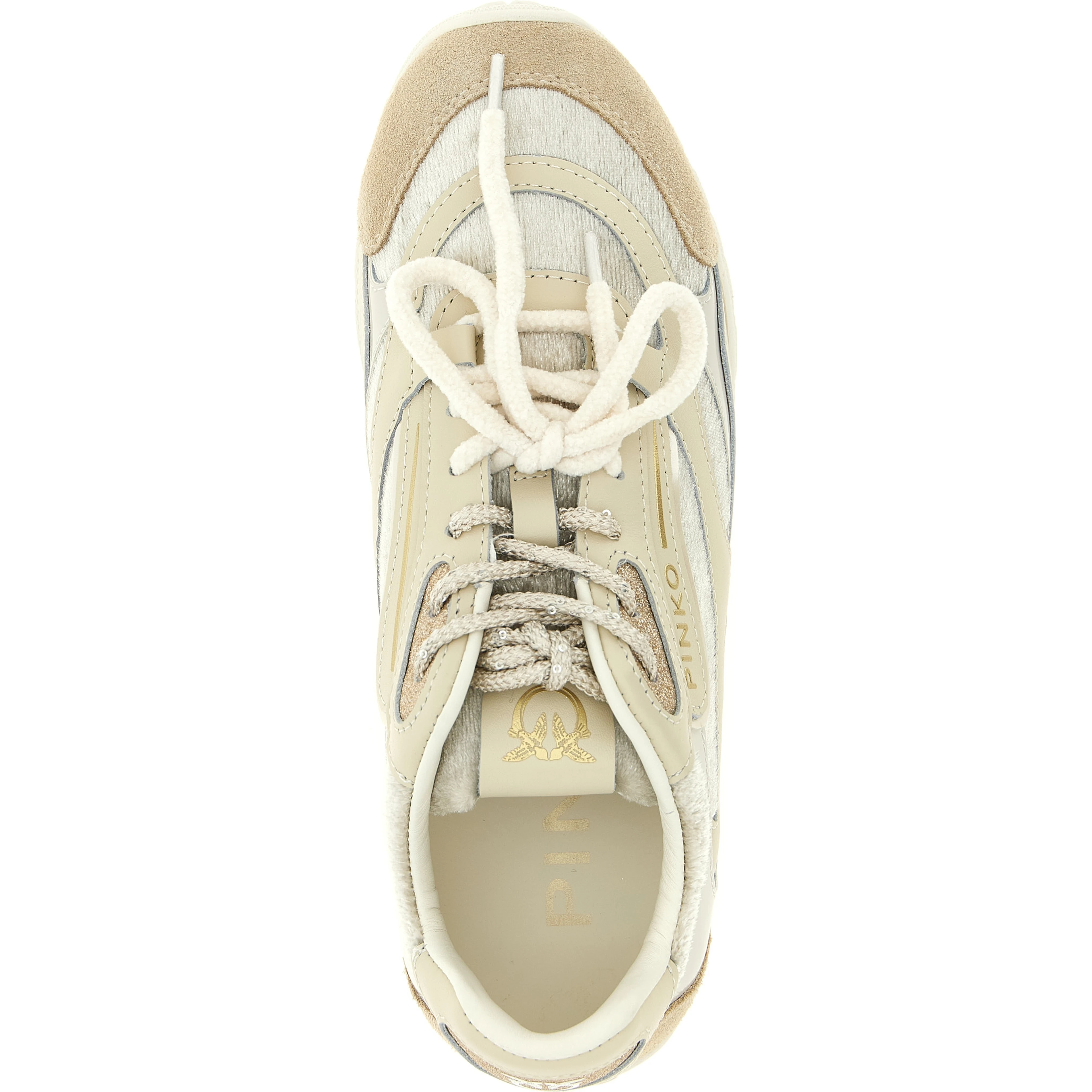 White Leather Low Top Sneakers