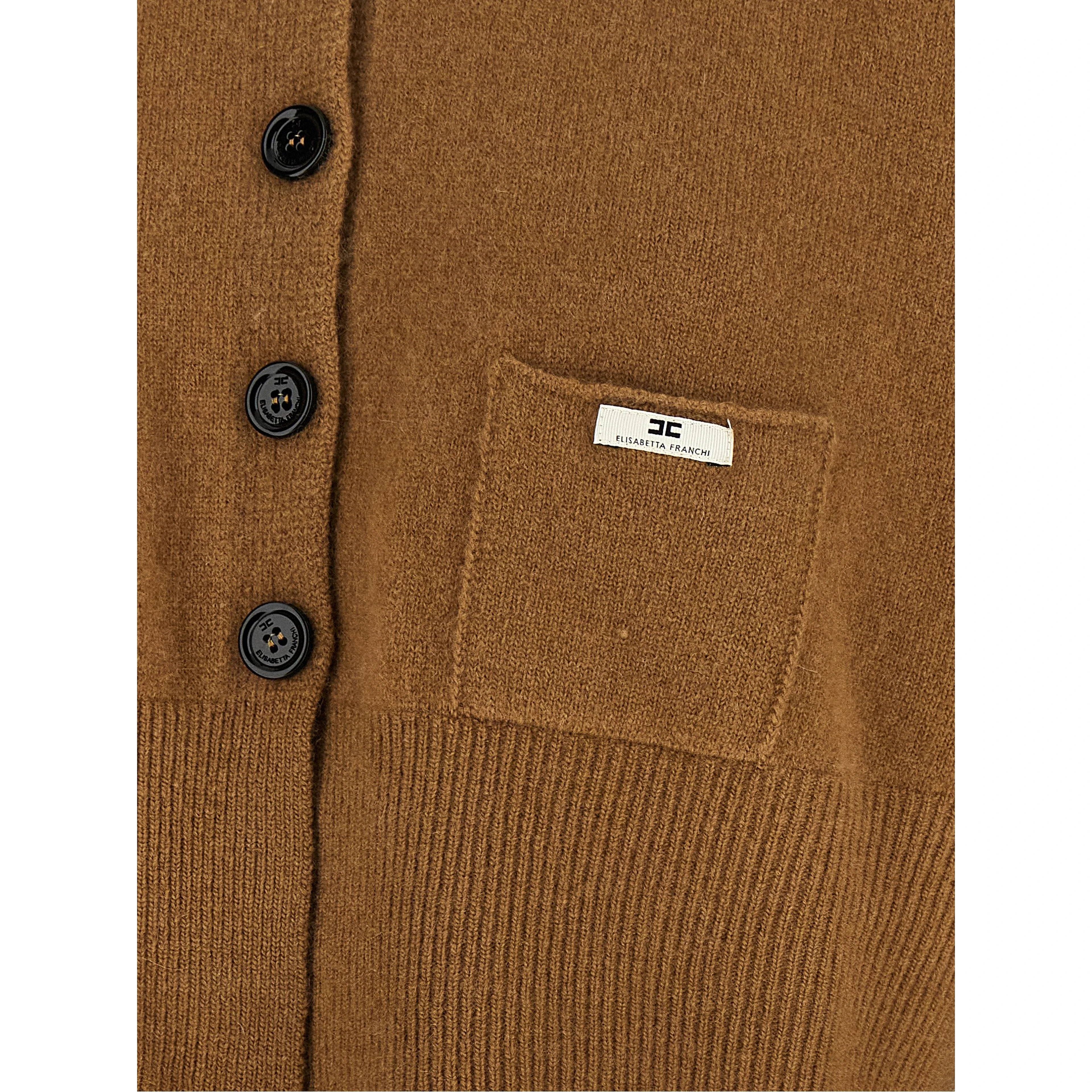 Brown Wool Cardigan