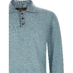 Blue Cashmere Cardigan